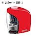 Electric Pencil Sharpener,Electrical Pencil Sharpener for NO.2 Pencils and Colored Pencils,Portable Automatic Electric Sharpener Feature for Home/School/Classroom/Office,USB or 2AA Batteries RED