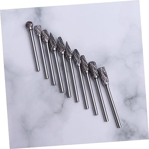 Set de 10 fresas rotativas de acero tungsteno para tallar miniatura 5