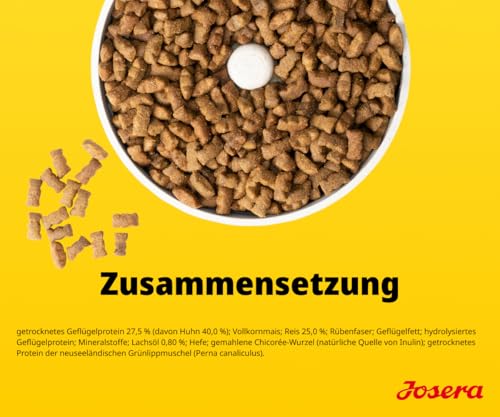JOSERA Puppy Box Junior Kids Huhn & Reis (6-TLG.) | Premium Trockenfutter | Glutenfreies Willkommenspaket | Für Welpen mittlerer & großer Rassen | Ab der 6. Lebenswoche | 1er Pack
