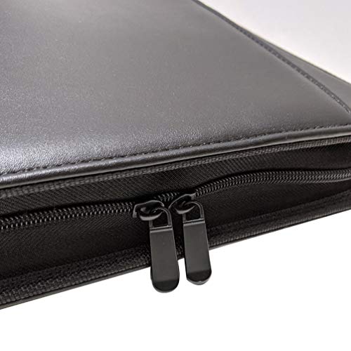Msp 7 Ring Business Check Portfolio Binder With Handle, Zipper Closure For 3-To-A Pages Business Or Personal Checks With Stub (7 Ring Business Check Portfolio) #TOP4