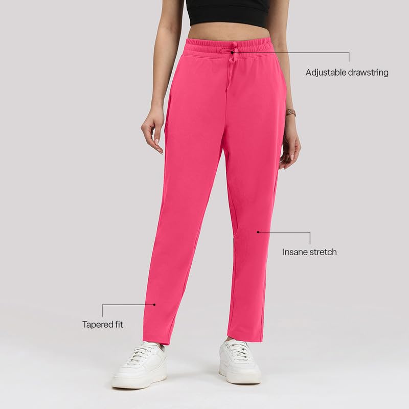 Image of BlissClub Women Mid Rise Tapered Casual Pants