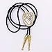 SELOVO Western Native American Longhorn Bull Bolo Tie for Men Genuine Leather