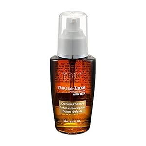 TMR Hair Luxe with Argan Oil – Moroccan Hair Oil Conditioner and Growth Serum for Dry Frizzy Heat Damaged Hair Promotes Shine Thickening and Strength of Fine Color Treated Hair 55ml