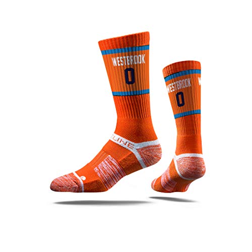 NBA Oklahoma City Thunder Strideline Player Crew Socks , Russell Westrook , Russell