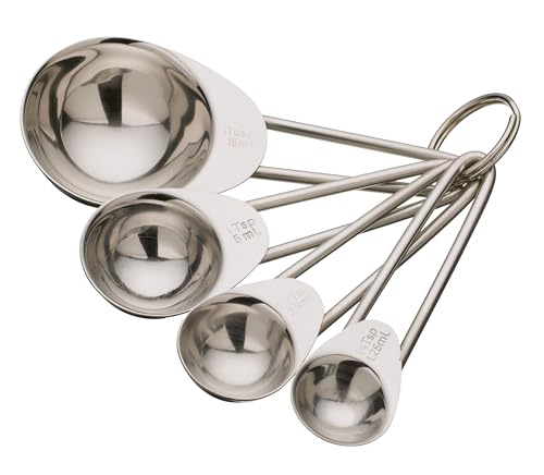 KitchenCraft Stainless Steel Measuring Spoons (4-Piece Set)