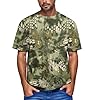 Mens T Shirts Camouflage Tops T Shirts for Man Camo Sports Tops Short Sleeve Round Neck Classic Fit Lightweight Running Spring Mint Green 3XL #1