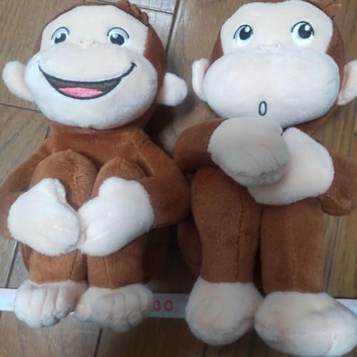 おさるのジョージ おすわりポーズ ぬいぐるみ マスコット