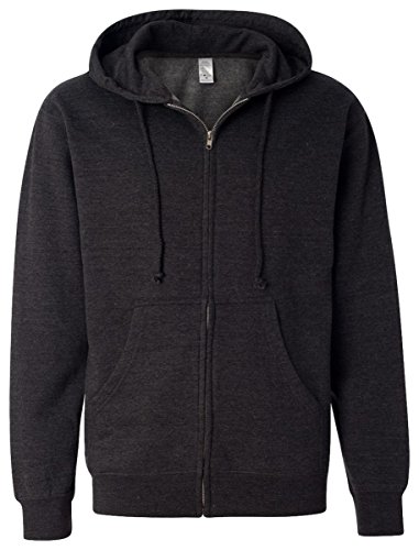 Independent Trading Co. Midweight Zip Hood Sweatshirt SS4500Z-ChrclHth-LG