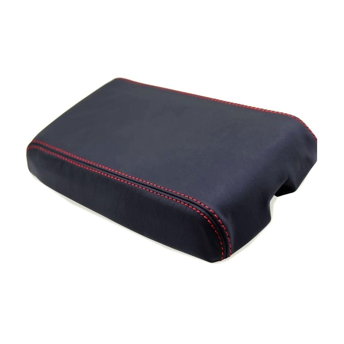 Venlcifjo Console Center Armrest Leather Synthetic Cover Red Stitch Vinyl for Chevy for Camaro 1982-1992 1pc CHE-CAM-8292 (Cover Solely, No Hardware Included)