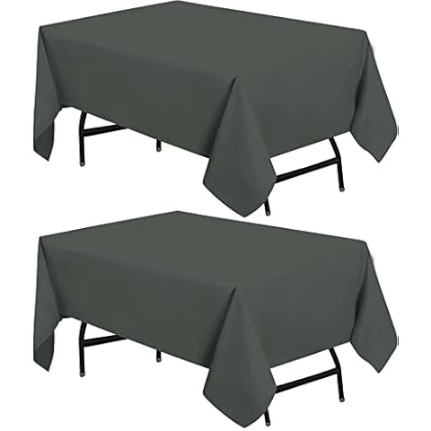 Utopia Kitchen 132x132 cm Grey Tablecloth Set Cover
