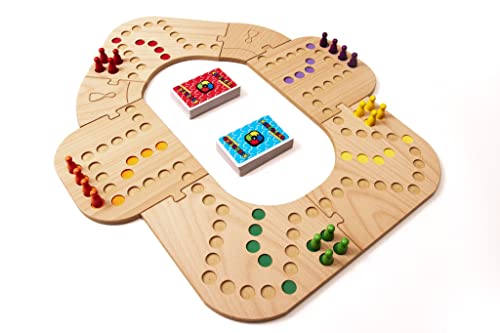 Keezbord Hölzernes Totalbox 2,3,4,5,6,7 und 8 sp. keezenspiel - tokkenspiel - keezen