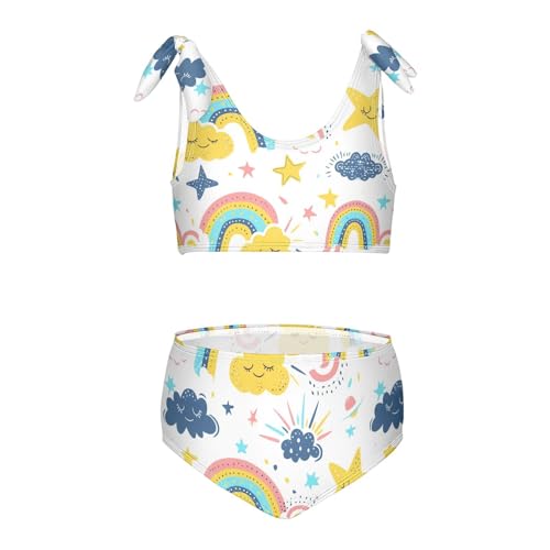 Girls Bikini 2 Piece Swimsuit Set Swimwear Cute Bathing Suits for Girls 3-12T
