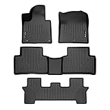 SMARTLINER-SA0547/B0547/C0547 All Weather Custom Fit 3 Row Floor Mat Liner Set for 2021-2025 Kia Sorento