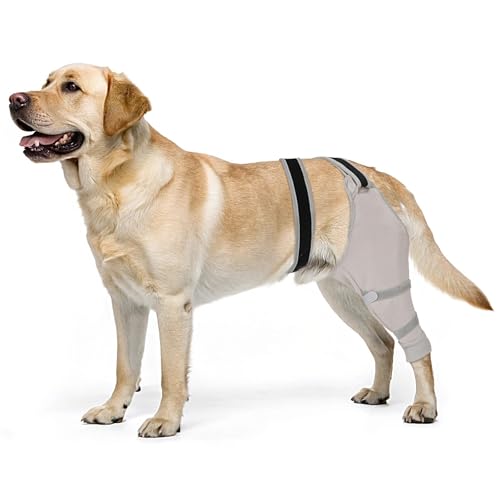 Image of Dog Rear Leg Sleeve to Stop Licking, Hind Leg Protector for TPLO Recovery, ACL Surgery, Wounds or Skin Issues, Soft Breathable Cover for Large Medium Small Dogs