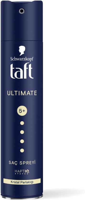 Schwarzkopf Ultimate Hair Spray For Hair With Crystal Shine | Hold 5+ For 72H hold | Protects From Wind And Humidity | No Stickiness | Easy To Brush Out | For Salon Like Finish - 250Ml.