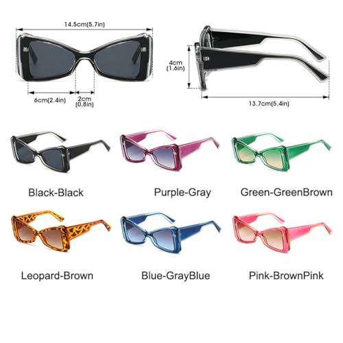 Lunettes de soleil œil de chat mixtes protection UV en polycarbonate léger - 7