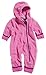 Playshoes Unisex Baby Fleece-Overall Farblich Abgesetzt, Rosa (Pink 18), 74
