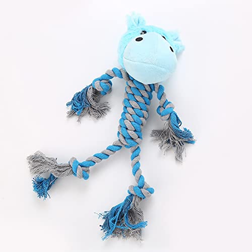 Perro peluche juguetes perro masticar juguete, 5 formas de paquete de juguetes interactivos rellenos con tentáculos de cuerda de algodón, estilo de estilo lavable resistente a los dientes de mordedura