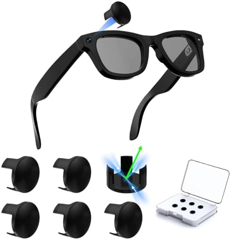 LED Light Cover Blocker Compatible with RayBan Meta Wayfarer/Skyler/Headliner & Oakley Meta HSTN Smart Glasses Accessories, 2026 NEW Camera Cover for Better Stability & Reduced False Alerts 6-Pack