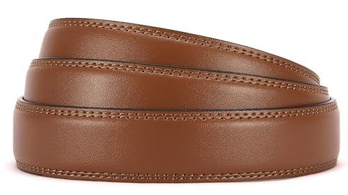 Image of CHAOREN Ratchet Belt Replacement Strap 1 1 /4 inch | Leather Belt Strap for 32mm Slide Click Buckle