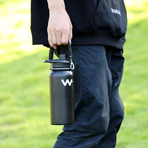 WEREWOLVES-Insulated-Water-Bottle-With-Paracord-Handles-Strap-Straw-Lid-Spout-LidReusable-Wide-Mouth-Vacuum-Stainless-Steel-Water-Bottle-for-Adults-24-oz-32-oz-40-oz