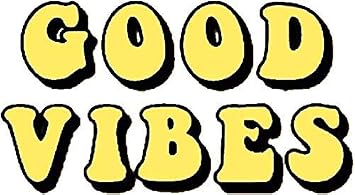 جيد Vibes Tumblr ، جمالية ، ملصق أصفر ملصق ملصق ملصق الفينيل 5 & quot;