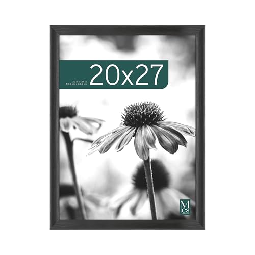 MCS Studio Gallery Classic 20x27 Poster Frame Black Woodgrain, Vertical & Horizontal Wall Hanging Large Picture Frame for Photos, Posters & Art Prints (1-Pack)