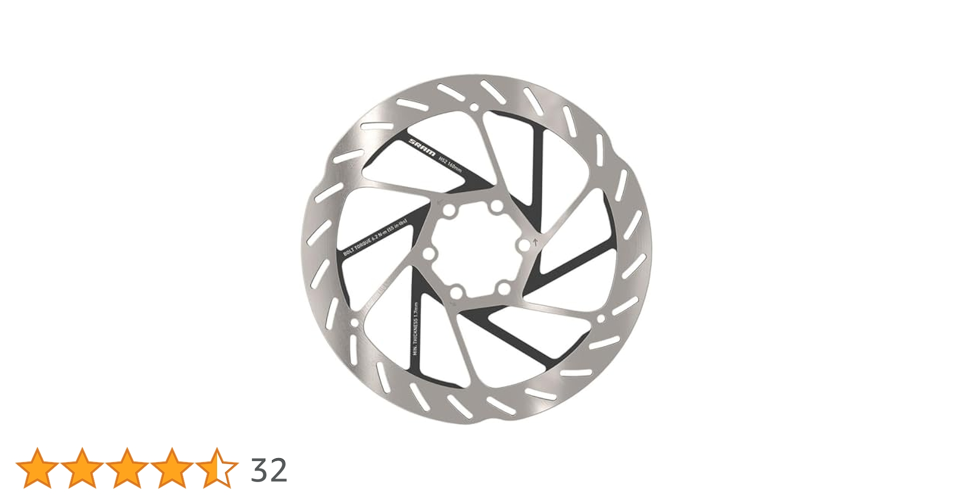 ペア SRAM ディスクブレーキローター 160mm SRAM（スラム）CENTERLINE ROTOR （センターラインローター
