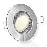 BAJA PROFUNDIDAD DE INSTALACIÓN - Gracias a la pequeña profundidad de instalación de sólo 30 mm, el foco empotrado es ideal para su instalación en techos o paredes delgadas.