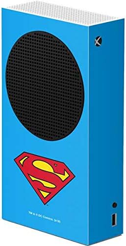 Skinit Decal Gaming Skin Compatible with Xbox Series S Console - Officially Licensed DC Comics Superman Flying Over City Pose Design