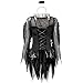 Disfraces de mujer de Halloween Black Bat Fallen Angel Devil Vampire Witch...