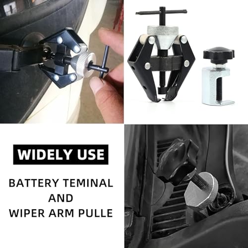 Scheibenwischer Abzieher, 2 Stück Wischerarm Abzieher Universal Kugelgelenkabzieher Polklemmen Demontagewerkzeug für Auto