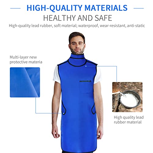 Image of 0.5mmPb X-Ray Apron with Thyroid Shield Collar, Dental Lead Shield