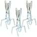 Produktbild com-four® 3X Wühlmausfallen, Wühlmauszangenfalle mit Köderblech aus verzinktem Blech, ca. 18,5 cm (03 Stück - Zange gezahnt)