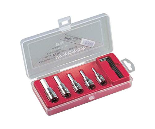 Amazon | エイト六角ソケットビット 標準寸法(差込角9.5mm) 5本セット