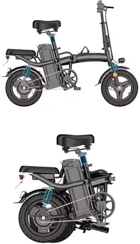 Foldable Electric Bike,14" Portable Folding E-Bike, City Bike, 48...