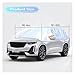 UHANBUT Half Car Cover for SUV, Waterproof & Dustproof & Snowproof Automotive Windshield Covers, All-Weather Auto Sun Protection with Reflective Straps, 161.4