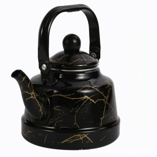 TAYOAエナメルケトル、エナメル、おしゃれ、かわいい、軽い、大容量、アウトドア、料理、お湯を沸かす、調理器具、家庭用、お茶ケトル、レトロ (7,1.1L)