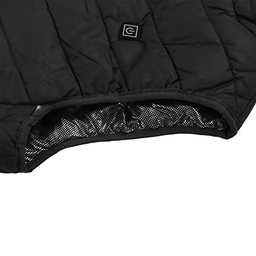 Uxsiya Colete aquecido, preto, 4 zonas, jaqueta leve para homens para uso ao ar livre