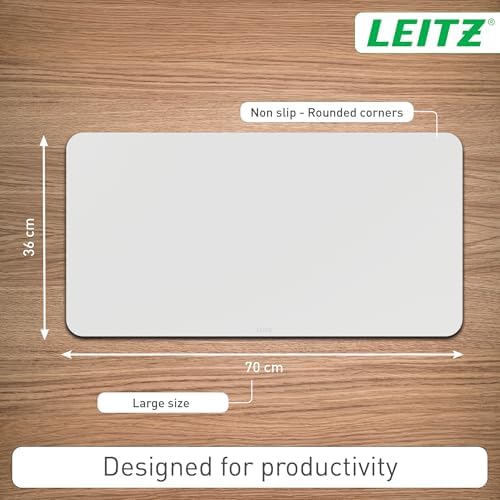 Leitz Desk Mat Geri Dönüşümlü 36x70 cm Açık Gri