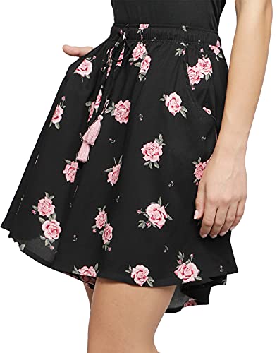 Image of B STORIES Women's Ultra-Soft Printed 100% Viscose Culotte Shorts | Soft Casual High Waist Lounge Shorts | Girls Ladies Stylish Quirky Casual Summer Beach Bottoms (S-XXL)