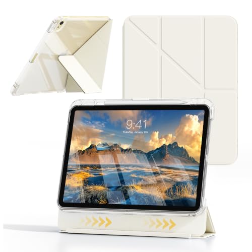 zoyu �Ή�iPad a16 11����/10���� �P�[�X 11�C���`/2025 10.9�C���`/2022 ���� �������J�o�[ �c�u�����u �z���C�g | ���O���\ �N���A�o�b�N�P�[�X ���p�x�܂肽���� Apple Pencil ���[�t�� Y�܂葽�@�\ 