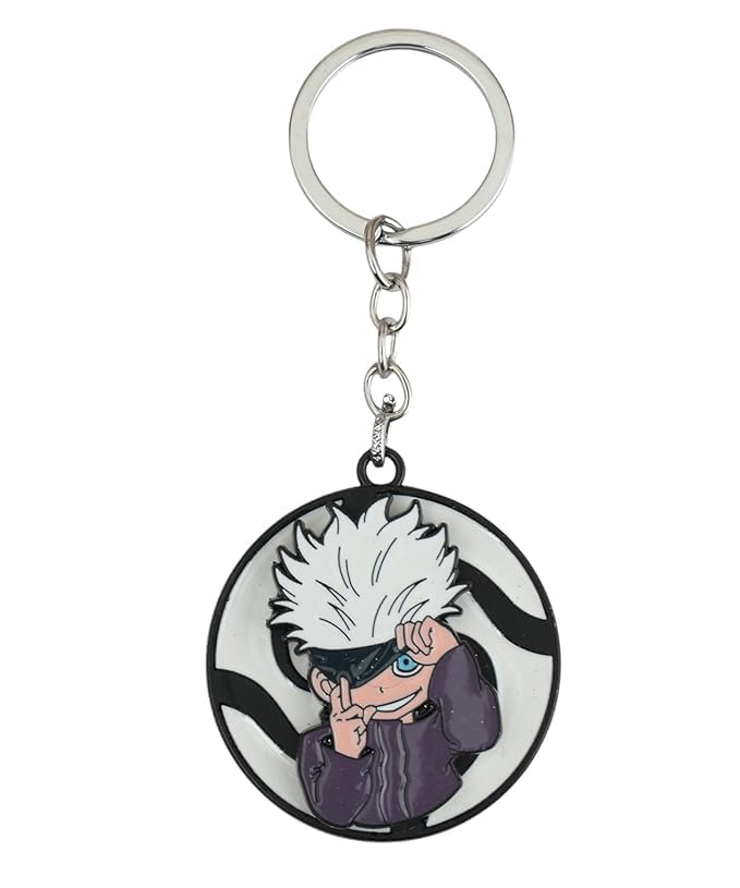 Image of Premium Metal Anime Spinner Keychain | 360 Rotating Fidget Keyring for Bike, Car & Bags | Japanese Manga & Cosplay Action Hero Designs | Pack of 1