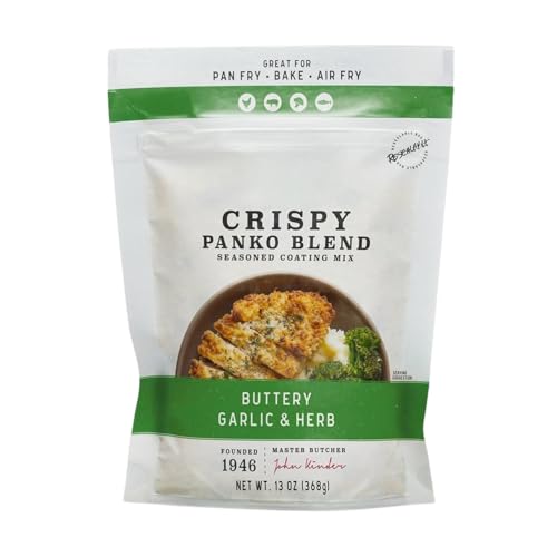 Crispy Panko Blend Seasoning, Buttery Garlic and Herb, 13 oz