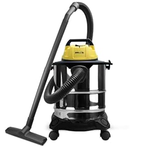 IBELL 2012WBPLUS Vacuum Cleaner 20L, 1400W, with Wet and Dry Blowing & Suction, 410 Grade Steel Drum (Yellow)