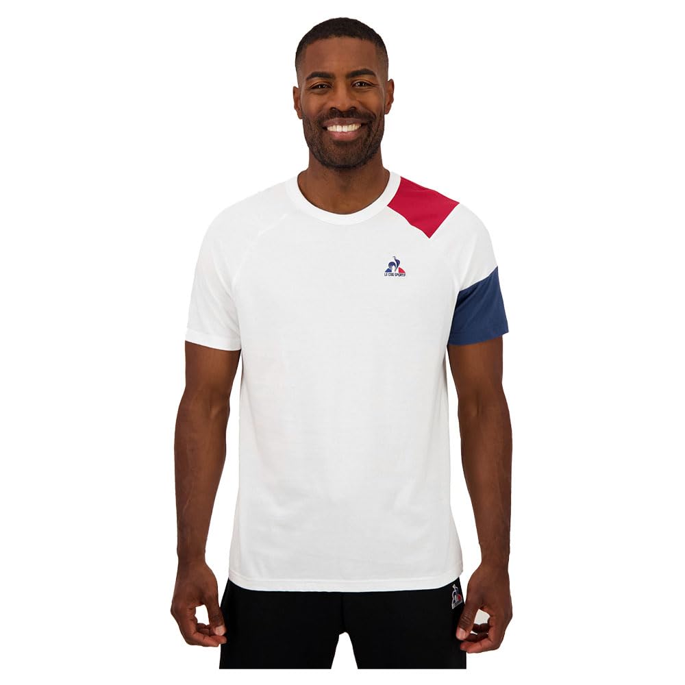 Le Coq Sportif Homme Bat SP Tee N°1 M T-​Shirt, Blanc, M EU