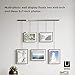Umbra Exhibit Adjustable Photo Display – DIY Collage Set Mounts in Various Layouts Horizontally and at Different Angles - Holds 5 Picture Frames for Photos, Prints, Artwork and More, 4 by 6 inch and 5