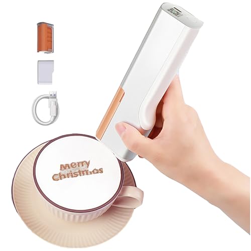 Penna a getto d'inchiostro portatile per torte, caffè e latte art con memoria, connettività Type-C e Bluetooth