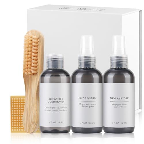 Noroapoo Shoe Cleaner Kit,Suede & Nubuck Cleaning Kit with Shoe Cleaner,Shoe Protecter,Shoe...