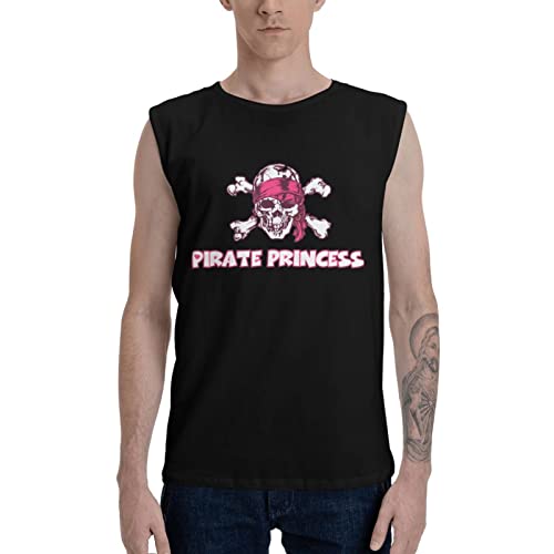Camiseta sin mangas de princesa pirata para hombre ideal para la playa y dias de verano